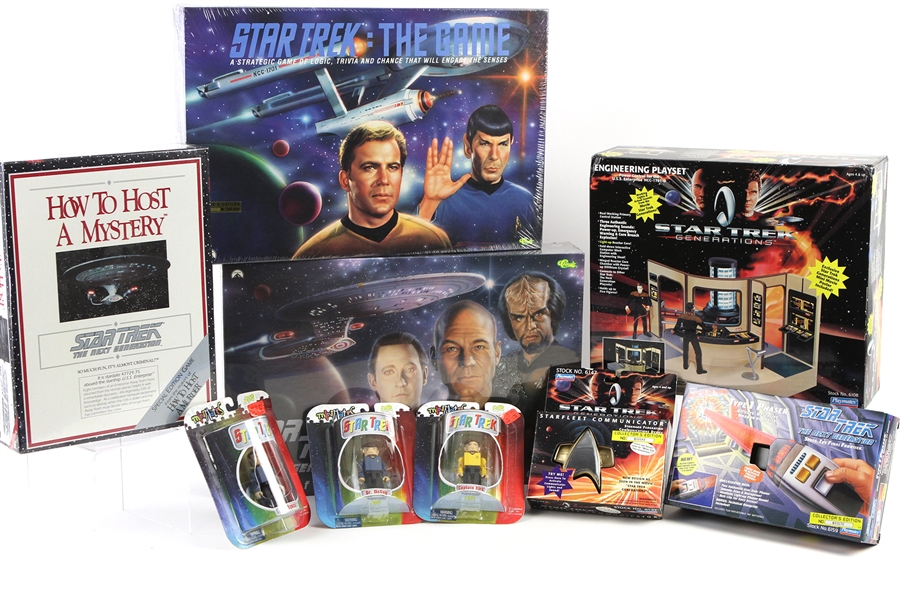 1992-2002 Star Trek MIB Toy Game Collection - Lot of 13 w/ Star Trek: The Game, Next Generation Trivia, Next Generation How to Host a Mystery & More 