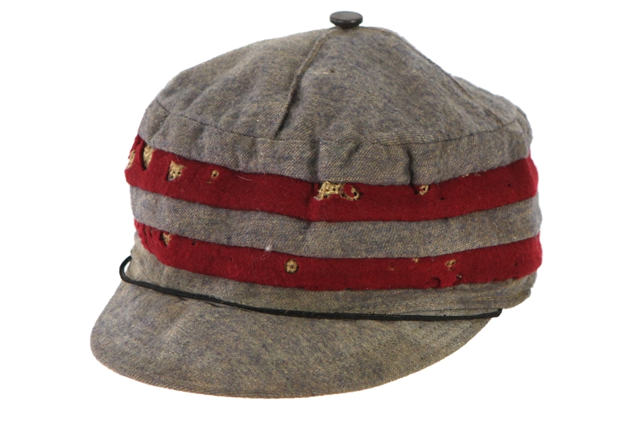 1890s-1900s Game Worn Pillbox Style Baseball Cap (MEARS LOA)