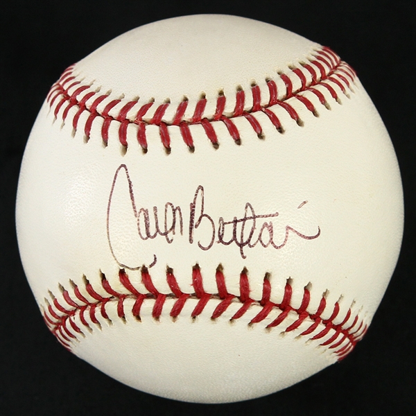 2000-14 Carlos Beltran New York Mets Signed OML Selig Baseball (JSA)