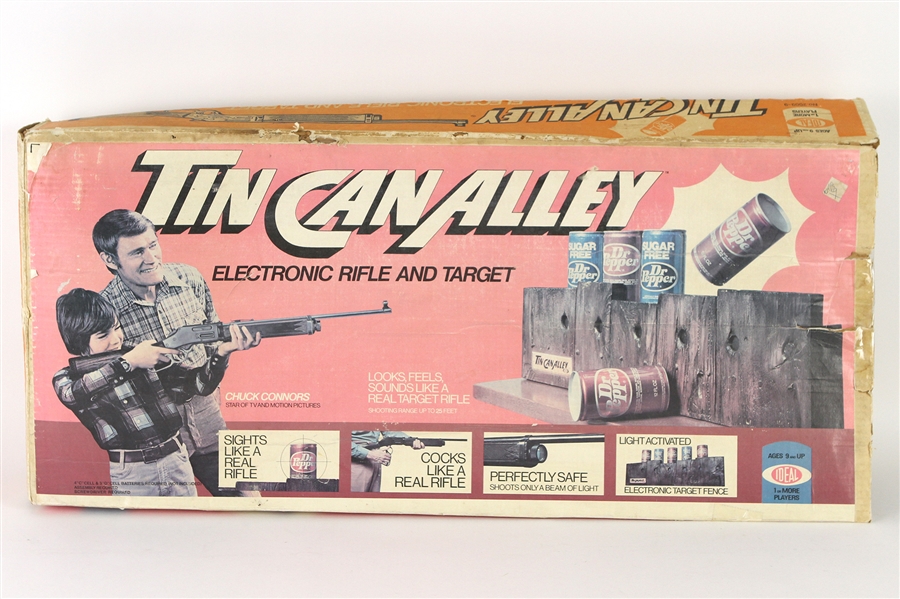 1970s Tin Can Alley Electronic Rifle & Target w/ Original Box