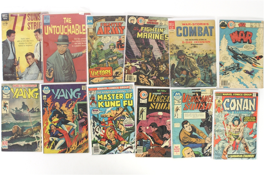 1960s-2000s Comic Book Collection - Lot of 35 w/ Punisher, Robin, Robin II Jokers Wild, Conan the Barbarian & More