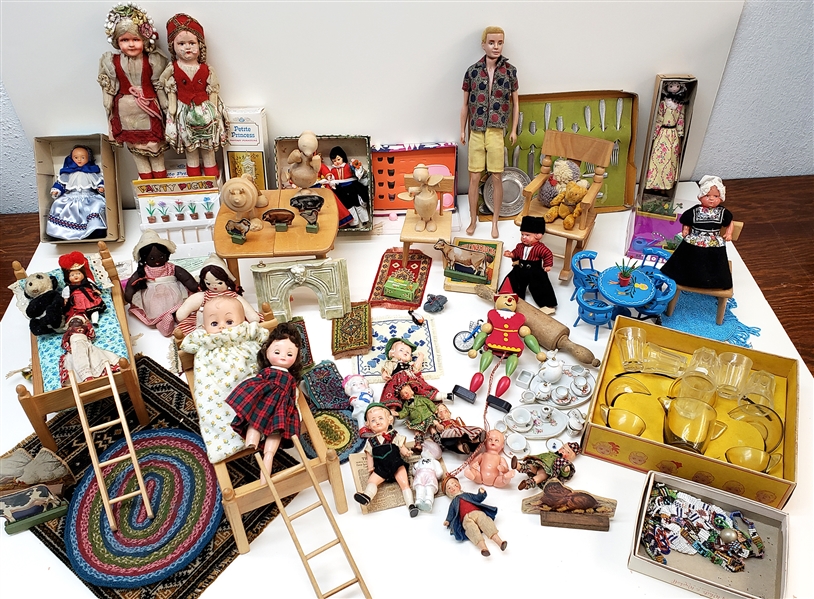 1950s- 1970s Dollhouse and Accessories 
