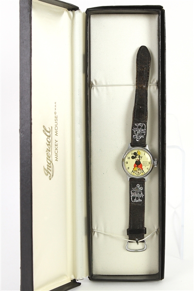 1930s Mickey Mouse Ingersoll Watch w/ Original Box