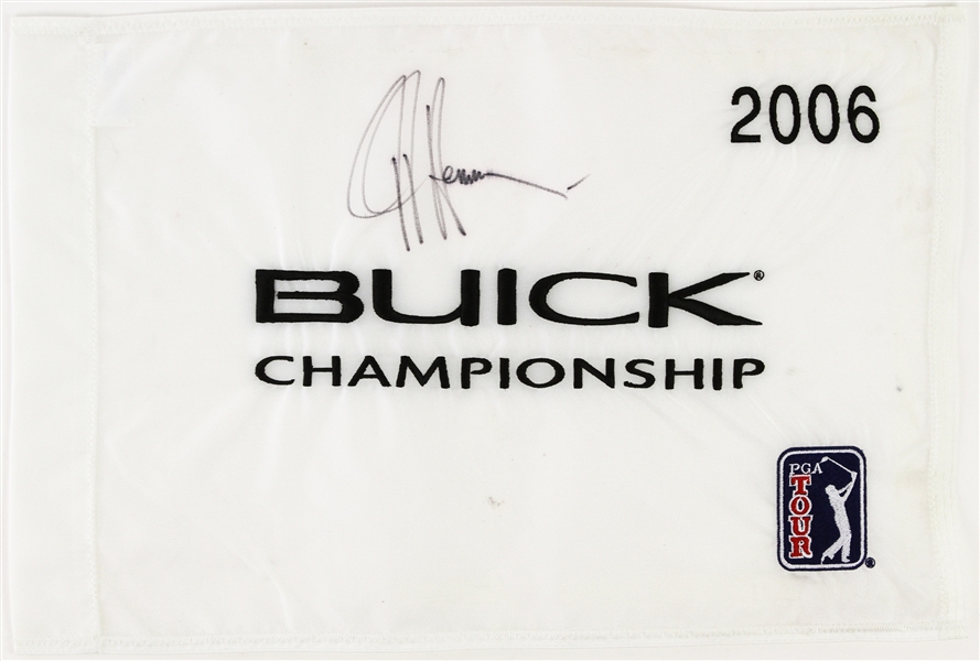 2006 JJ Henry Signed Buick Championship Golf Flag (PSA/DNA)
