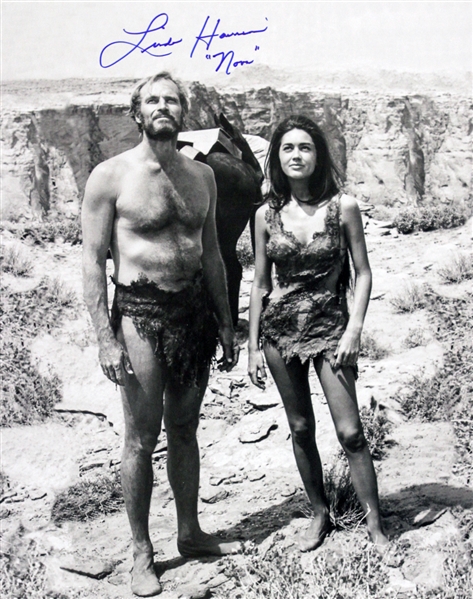 1968 Linda Harrison Planet of the Apes (side by side with Heston) Signed LE 16x20 B&W Photo (JSA) 
