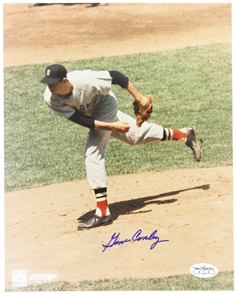 1961-63 Gene Conley Boston Red Sox Autographed 8x10 Color Photo *JSA*