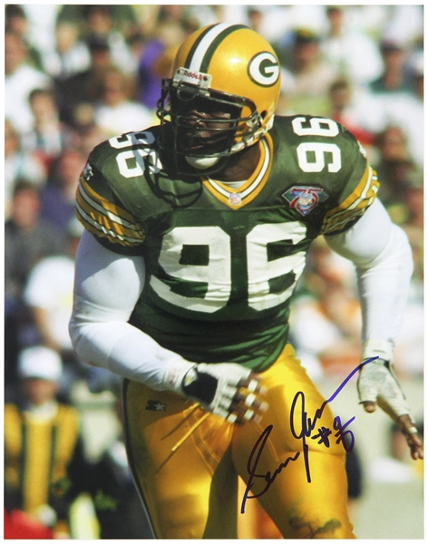 1994-1996 Sean Jones Green Bay Packers Signed 11"x 14" Photo (JSA)