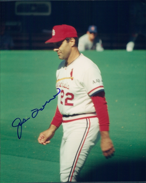 1990-1995 Joe Torre St. Louis Cardinals Autographed Colored 8"x10" Photo (JSA)