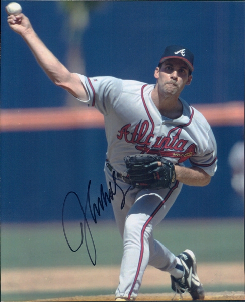1988-1999, 2001-2008 John Smoltz Atlanta Braves Autograph Color 8"x10" Photo (JSA)