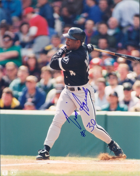 1991-1995 Tim Raines Chicago White Sox Autographed Color 8"x10" Photo (JSA)