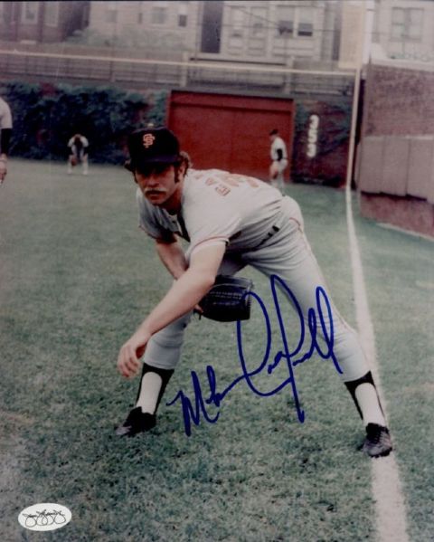 1974-76 San Francisco Giants Mike Caldwell Autographed 8x10 Color Photo (JSA)