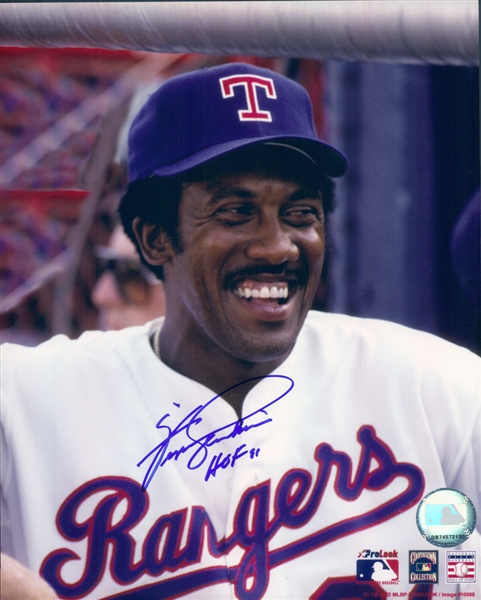 1974-1975, 1978-1981 Fergie Jenkins Texas Rangers Autographed Color 8"x10" Photo (JSA)