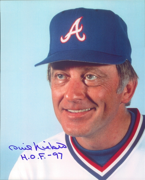 1966-1983, 1987 Phil Niekro Atlanta Braves Autographed Color 8"x10" Photo (JSA)