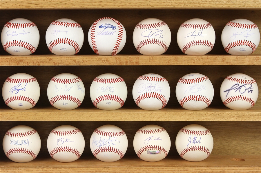 2000s Signed Baseball Collection - Lot of 17 w/ Tommy Lasorda, Jim Leyland, Dave Stewart, Matt Williams & More (JSA)