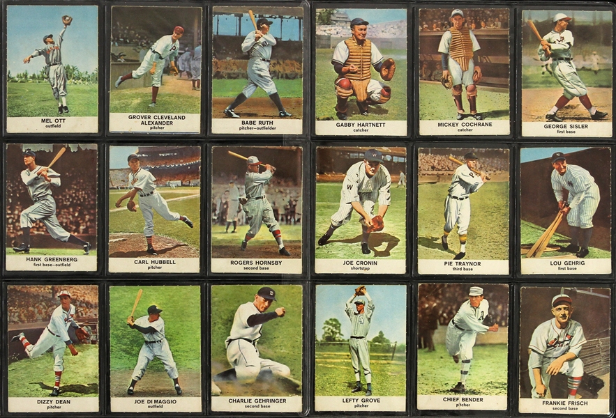 1961 Golden Press Baseball Hall of Fame Trading Cards - Complete Set of 33