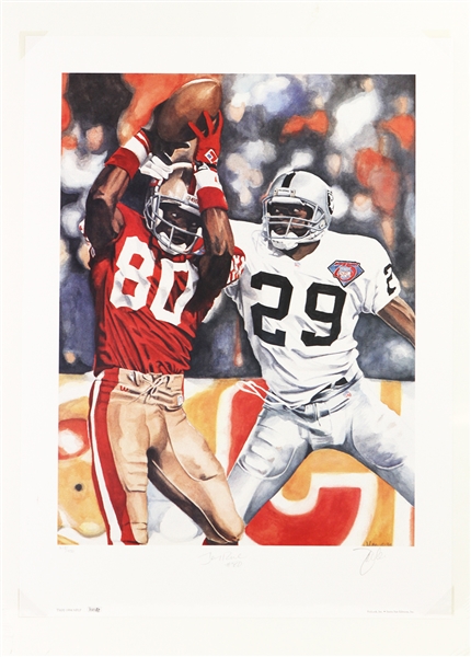 1994 Jerry Rice San Francisco 49ers Signed 18" x 24" Lithograph (JSA) 215/450