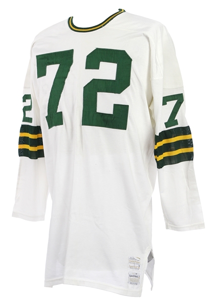 1973-77 Dick Himes Green Bay Packers Game Worn Road Jersey (MEARS A9)