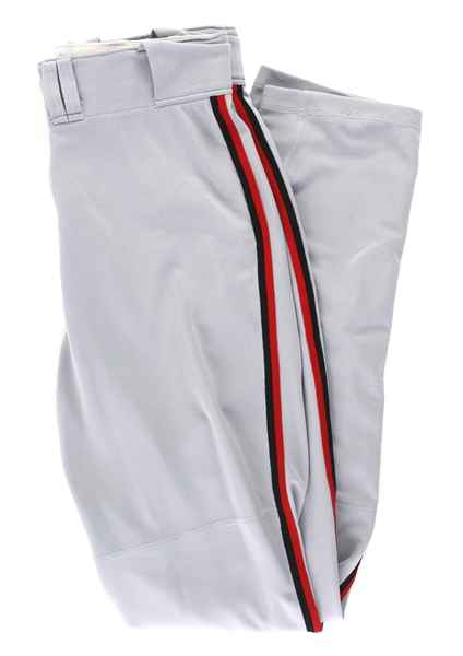 2003 Barry Larkin Cincinnati Reds Game Worn Road Uniform Pants (MEARS LOA)