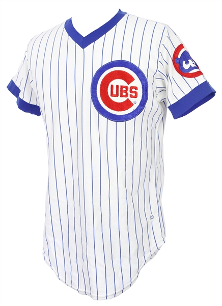 1980 Lee Smith Chicago Cubs Signed Home Jersey (MEARS LOA/JSA)