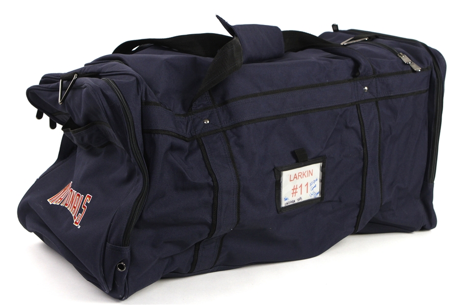 2005-11 Barry Larkin Washington Nationals Team Equipment Bag (MEARS LOA)