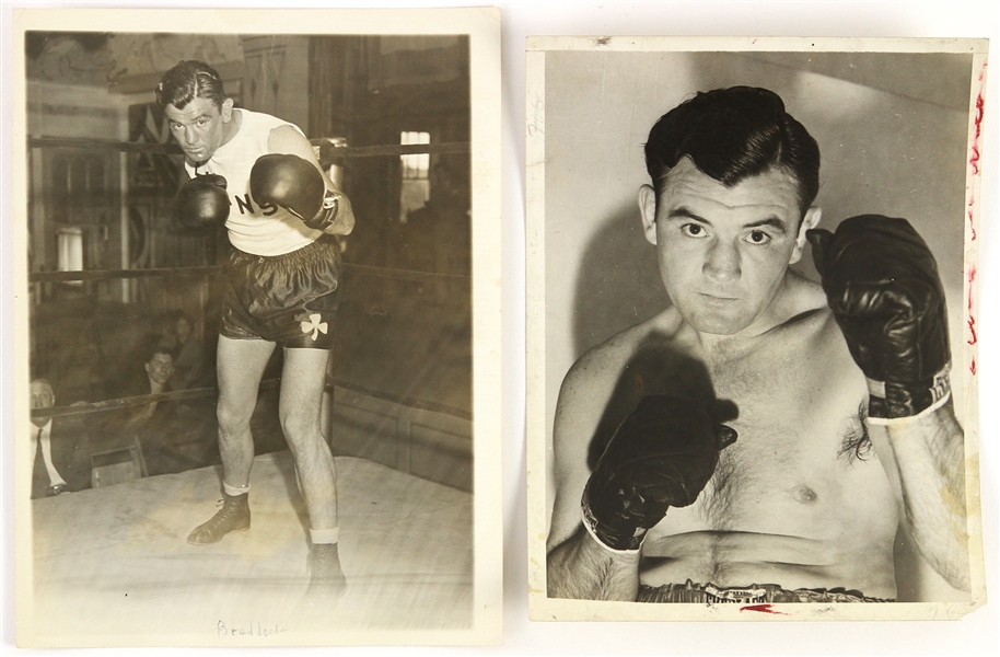 1930s James Braddock Heavy Weight Champion Vintage Photo Collection (Lot of 2)