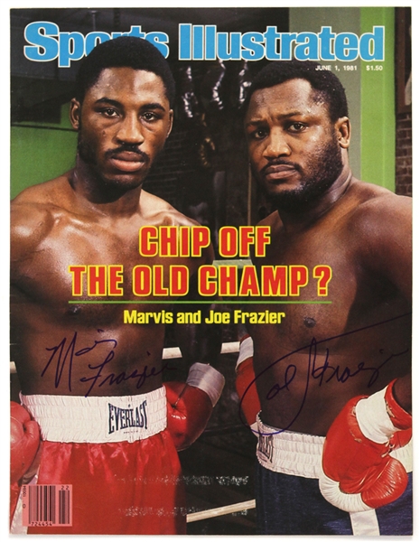 1981 Marvis Joe Frazier Signed Sports Illustrated Cover Only (JSA)