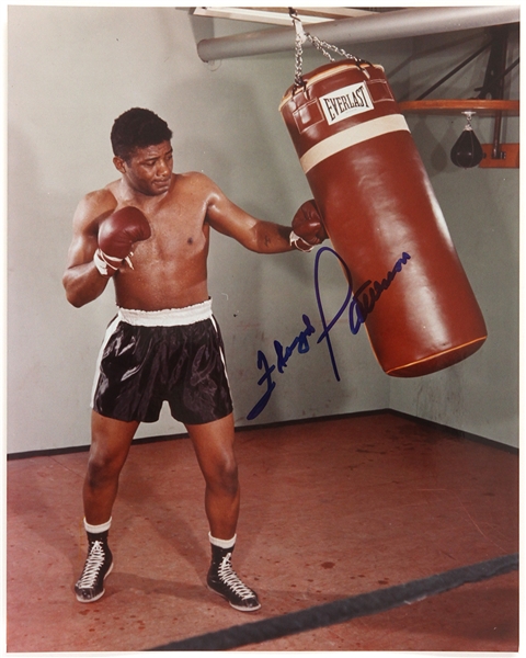 1980s Floyd Patterson Heavyweight Champion Signed 8x10 Color Photo (JSA)