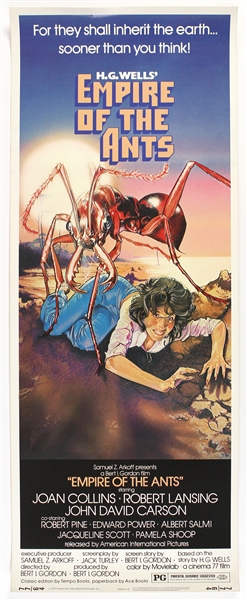 1977 Empire of the Ants 14"x 36" Movie Poster 