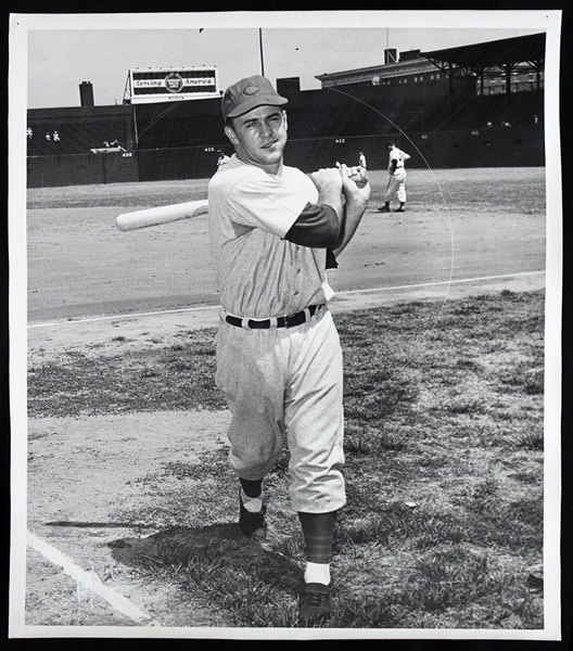 1947-1949 Cliff Aberson Chicago Cubs Original 8"x 10" Photo