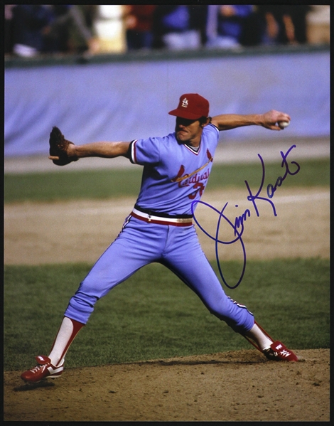 1980-1983 Jim Kaat St. Louis Cardinals Signed 11"x 14" Photo (JSA)
