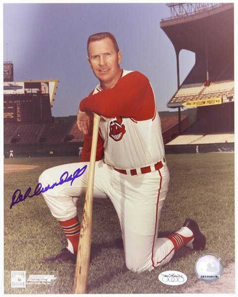 1966 Del Crandall Cleveland Indians Autographed 8x10 Color Photo *JSA*