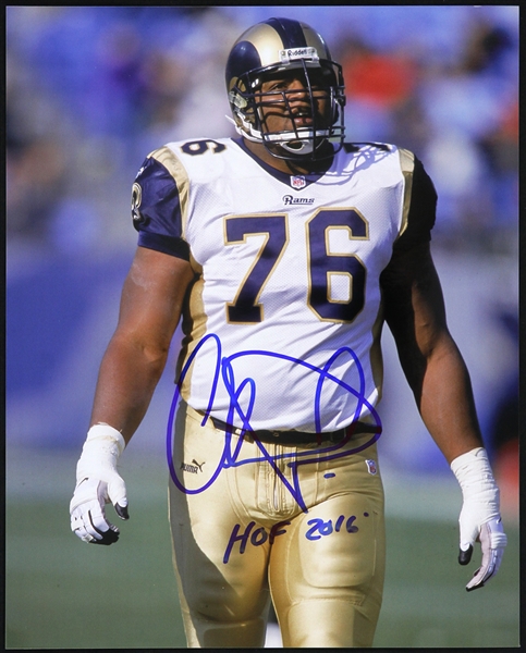 2016 Orlando Pace St. Louis Rams Signed 8" x 10" Photo (JSA)