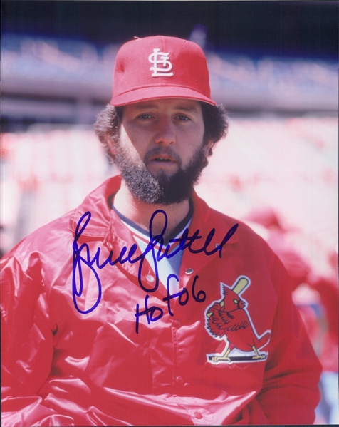 1981-1984 Bruce Sutter St. Louis Cardinals Autographed Colored 8"x10" Photo (JSA)