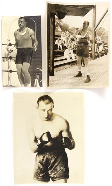 1920s Jack Sharley Heavy Weight Champion Original Boxing Photo (Lot of 3)
