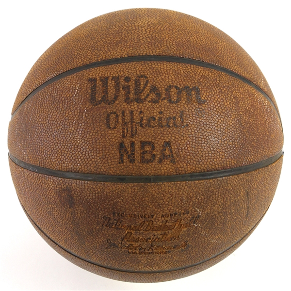 1963-75 Wilson Official NBA J. Walter Kennedy Game Used Basketball (MEARS LOA) 
