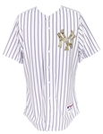 2013 (July 13) Derek Jeter New York Yankees Alternate Jersey (MEARS LOA)