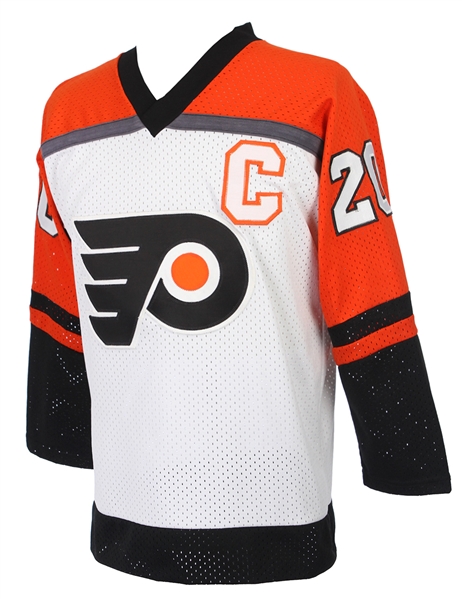 1984-86 Dave Poulin Philadelphia Flyers Game Worn Home Jersey (MEARS LOA)