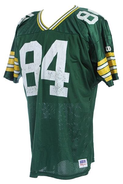 1990s Sterling Sharpe Green Bay Packers Retail Jersey