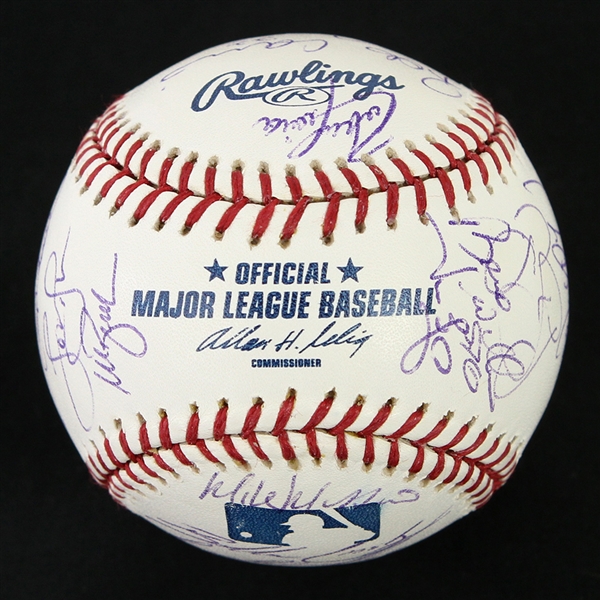 2006 New York Yankees Team Signed OML Selig Baseball w/ 28 Signatures Including Derek Jeter, Mariano Rivera, Alex Rodriguez, Joe Torre & More (JSA)