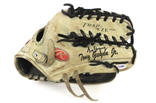 2008 Tony Gwynn Jr. Milwaukee Brewers Signed Rawlings Game Used Fielders Mitt (MEARS LOA & PSA/DNA & Player Letter)