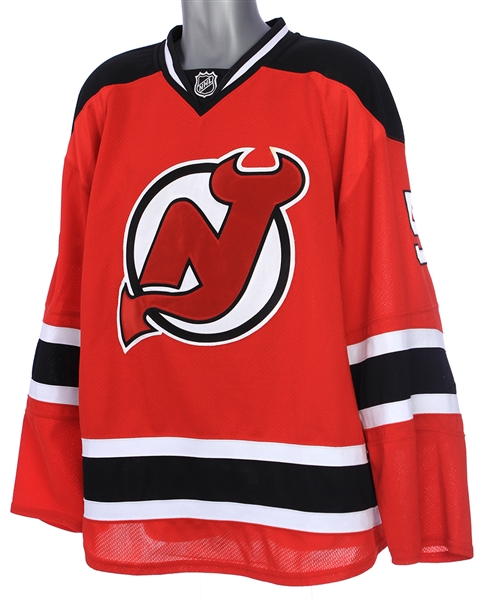 2013-14 Adam Larsson New Jersey Devils Game Worn Home Jersey (MEARS LOA/MeiGray/Team Letter)