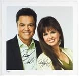 2009 Donny & Marie Osmond Signed 16" x 16" Lithograph (Donny & Marie COA) 50/300
