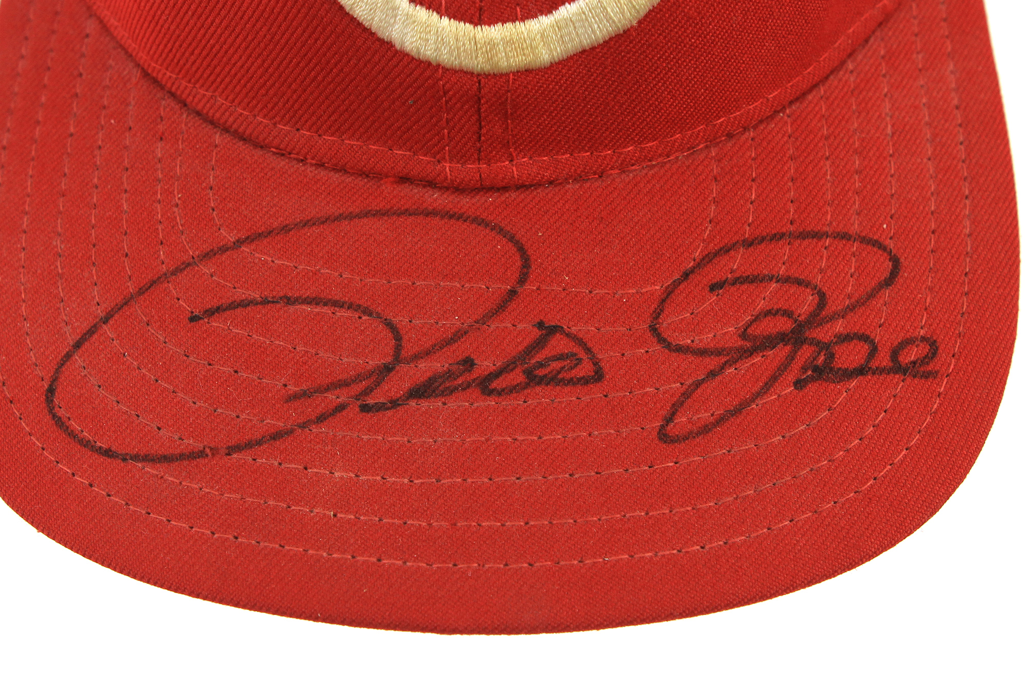 Lot Detail - 1977-78 Pete Rose Cincinnati Reds Signed Game Worn Cap (MEARS LOA/JSA)