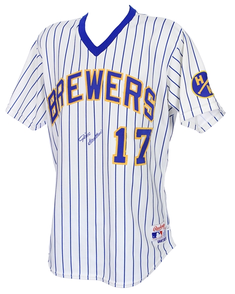 1988 Jim Gantner Milwaukee Brewers Signed Game Worn Home Jersey (MEARS A9/JSA)
