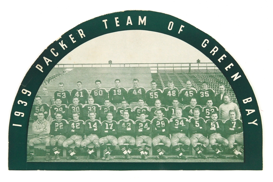 1939 NFL Champion Green Bay Packers 6.5" x 10" Team Photo 