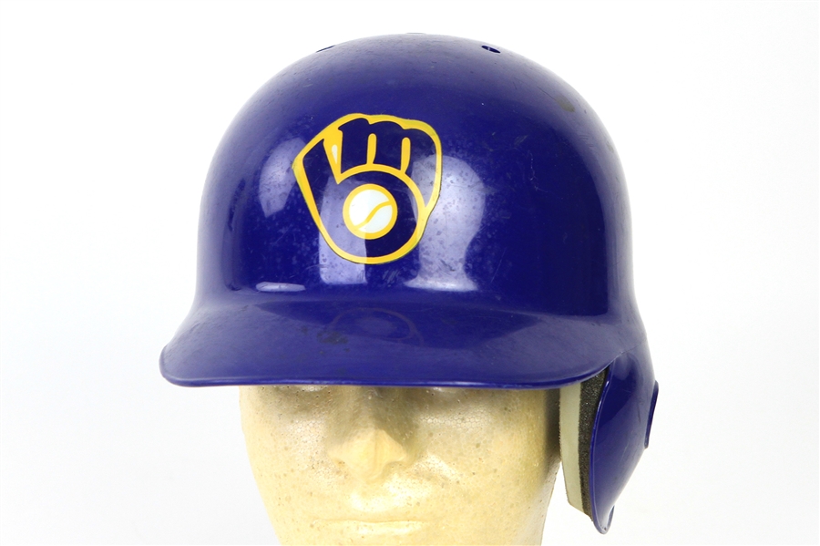 1993 Matt Mieske Milwaukee Brewers Game Worn Batting Helmet (MEARS LOA)