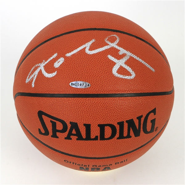 2000s Kobe Bryant Los Angeles Lakers Signed ONBA Stern Basketball (Upper Deck Authentication)