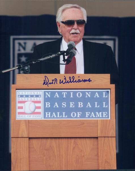 2008 Dick Williams Hall of Fame Induction Speech Colored 8"x10" Photo (JSA)