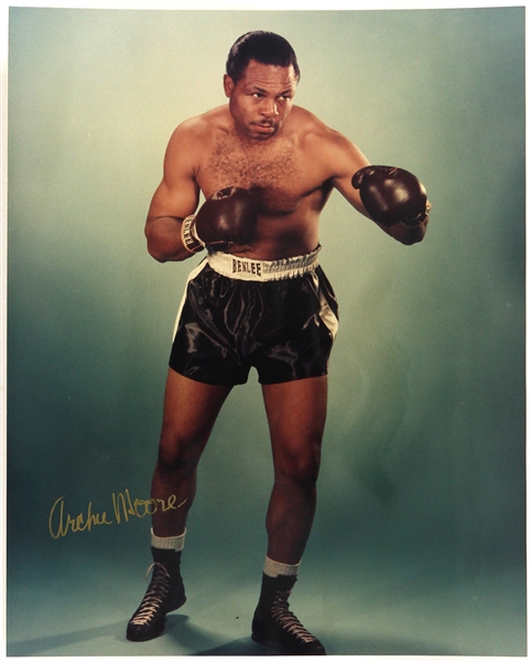 1990s Archie Moore World Light Heavyweight Champion Signed 8" x 10" Photo (JSA)