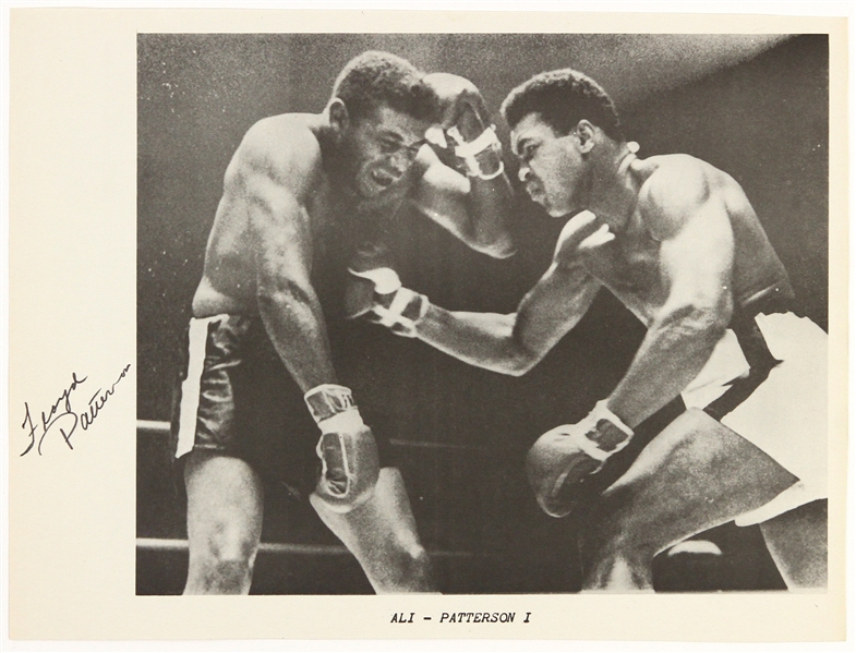 1965 Floyd Patterson World Heavyweight Champion Signed 8" x 10" Photo (JSA)